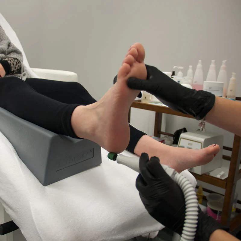 Activ Podo Black Pedicure Footrest - Durable Polyurethane Foam with Anti-Bacterial Technology - Image 5
