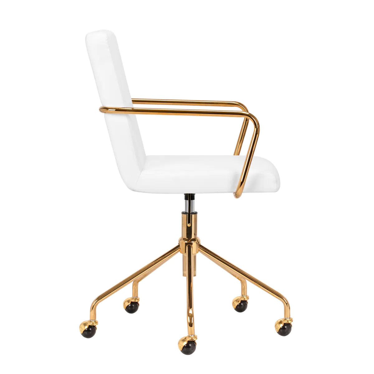 ActiveShop Beauty Chair QS-OF211G White & Gold - Image 3