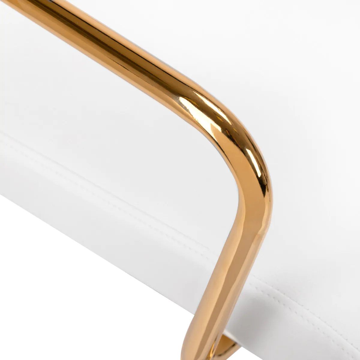 ActiveShop Beauty Chair QS-OF211G White & Gold - Image 9