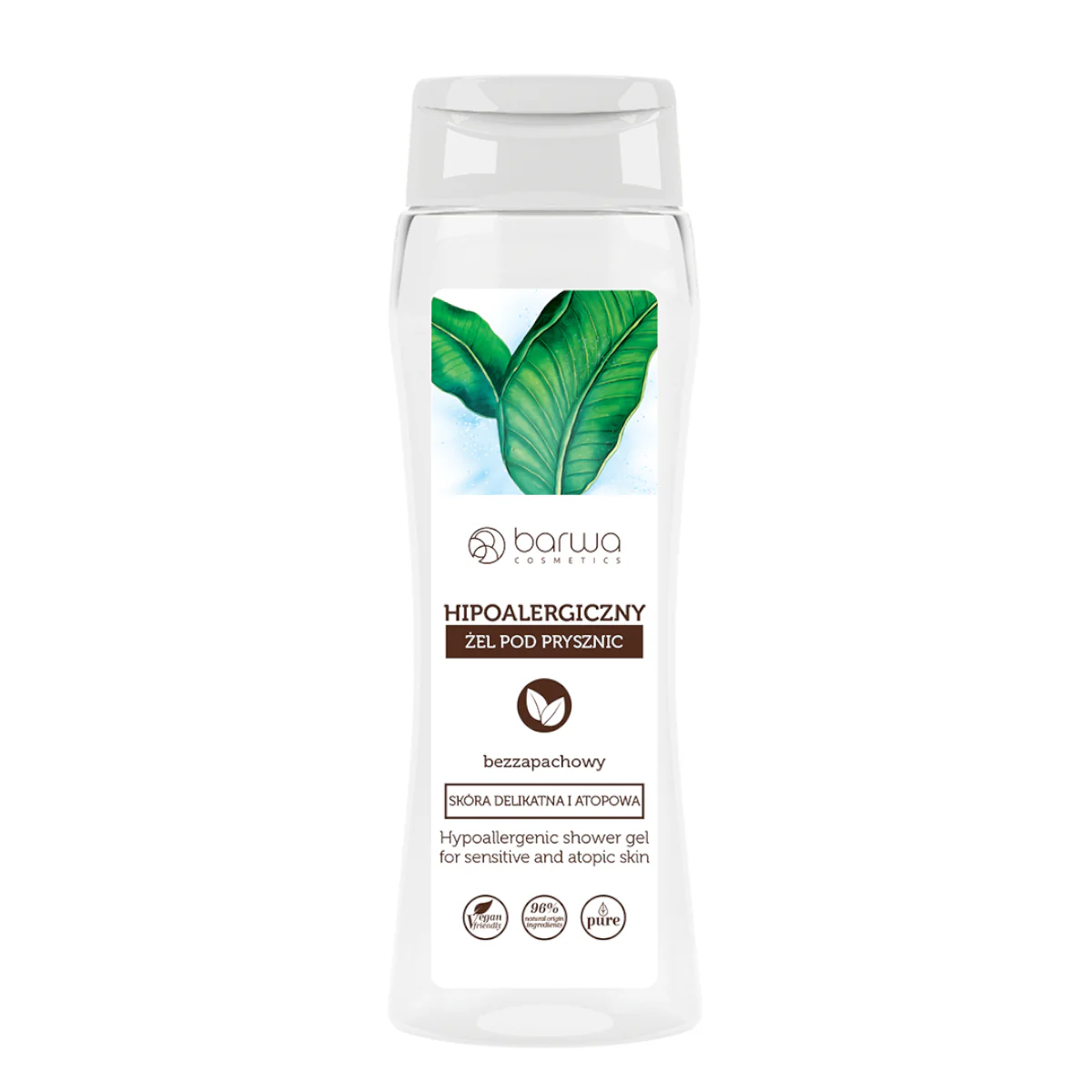 Barwa Hypoallergenic Unscented Shower Gel for Sensitive Skin