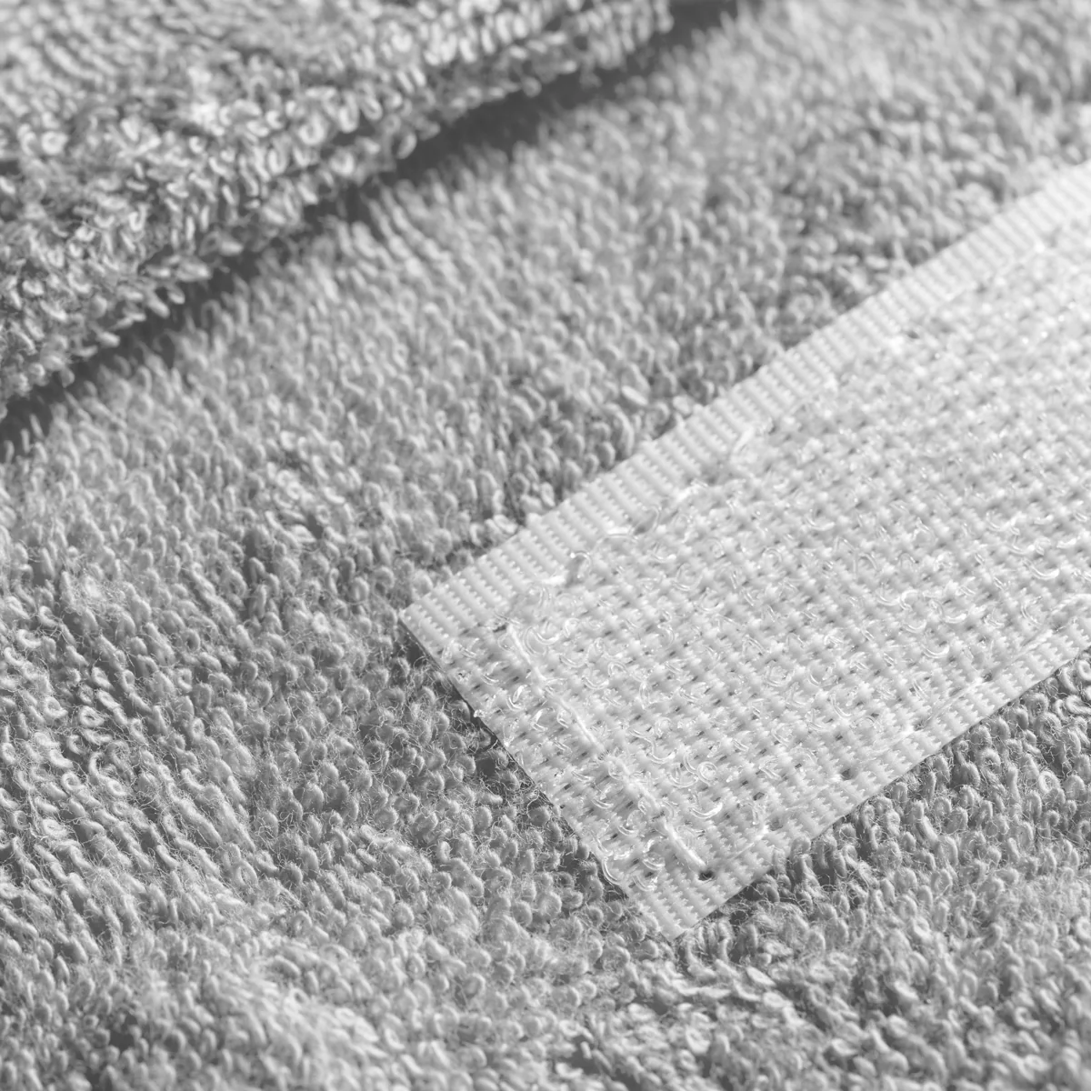 Cosmetic Headband High-Quality Terry Fabric Grey - Image 2