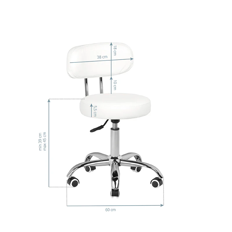 ActiveShop Cosmetic Stool for Pedicure A-007 White - Image 2