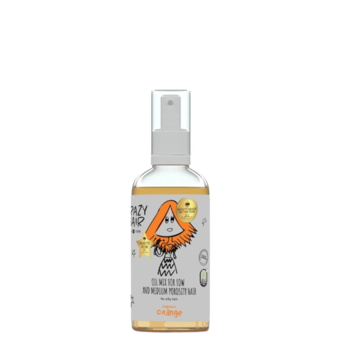 Crazy Hair Low & Medium Porosity Hair Oiling Treatment Orange Travel Size 30ml (EXP 03/2026)