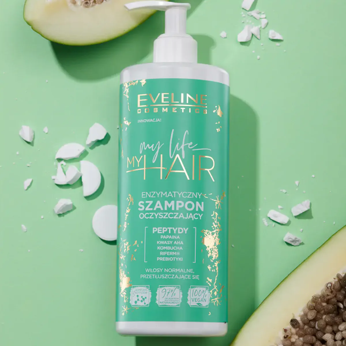 Eveline My Life My Hair Enzimatic & Cleansing Shampoo - Image 2