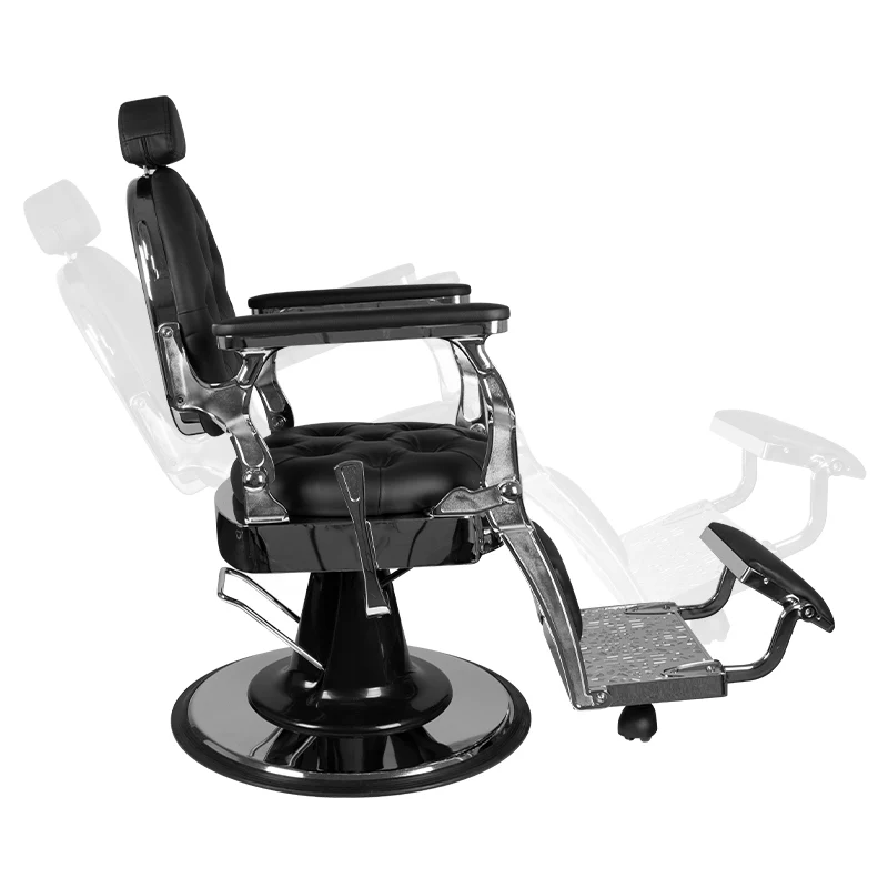 Gabbiano Barber Chair Giulio silver black - Image 3