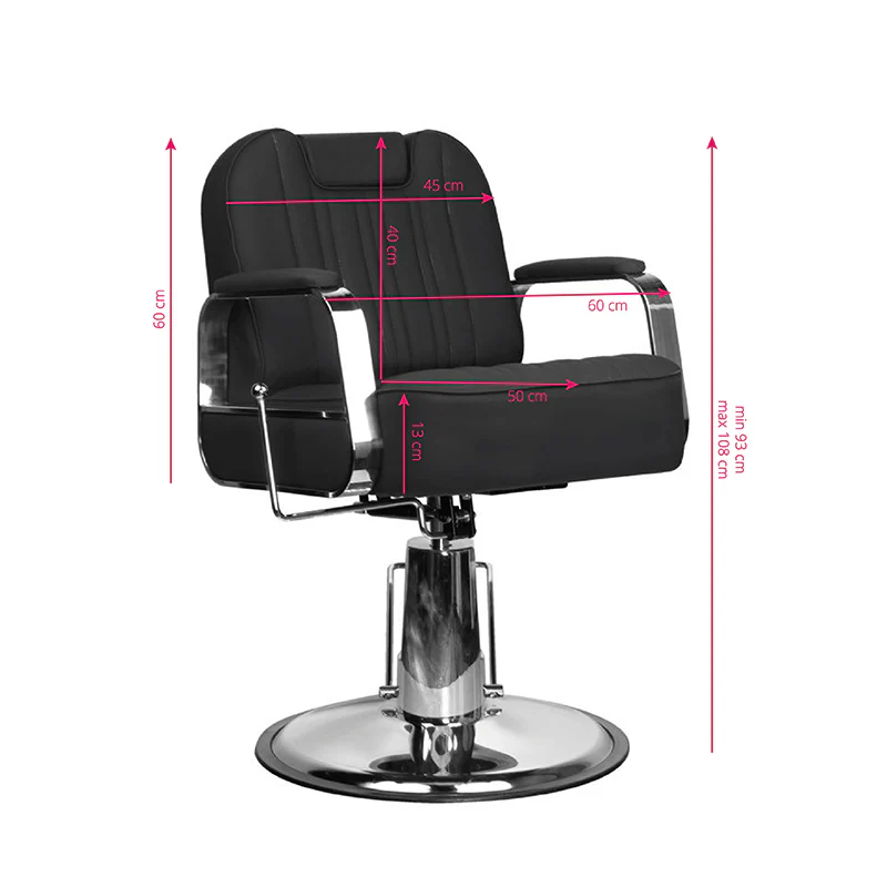 Gabbiano Barber Chair Stern Black - Image 2