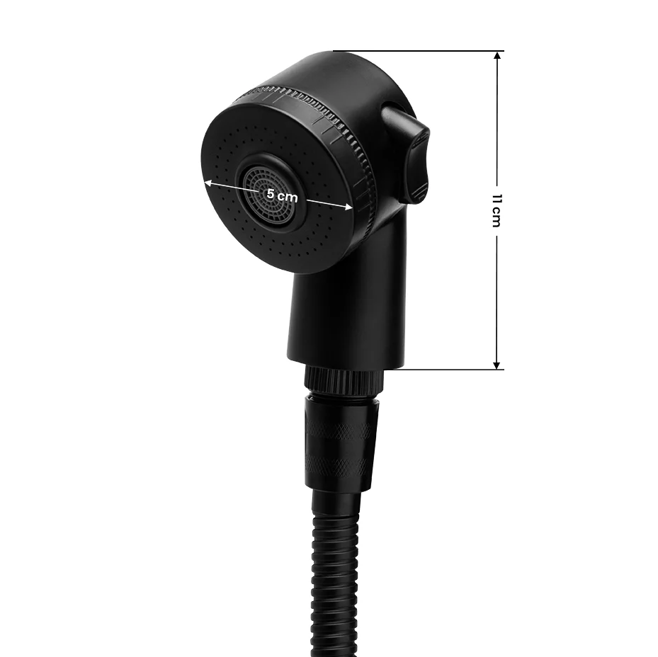 Gabbiano Black Hairdressing Wash Unit Handset - Image 4