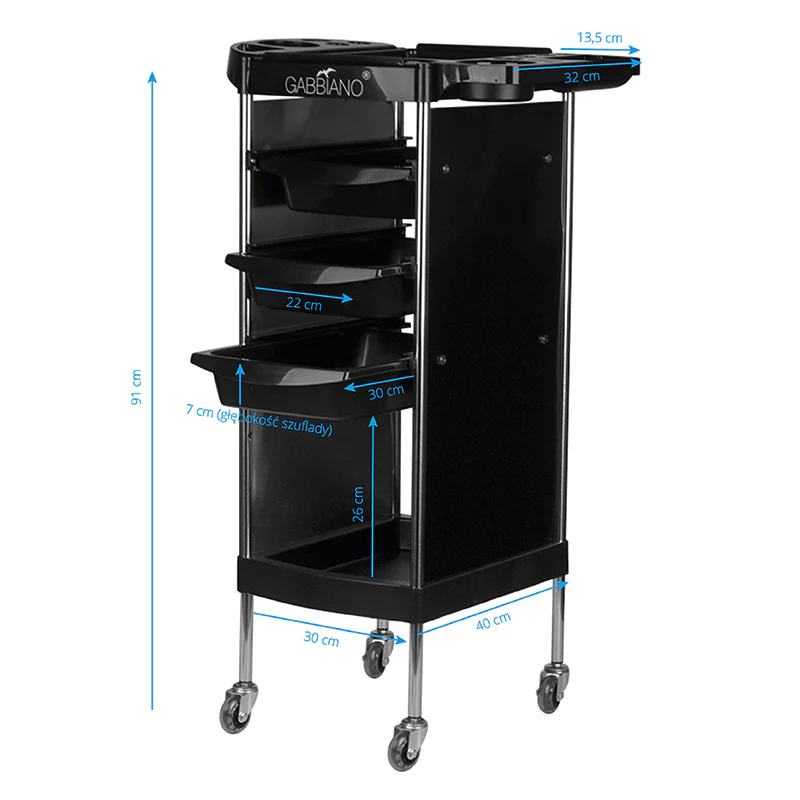 Gabbiano hairdressing assistant fx11-a black - Image 2