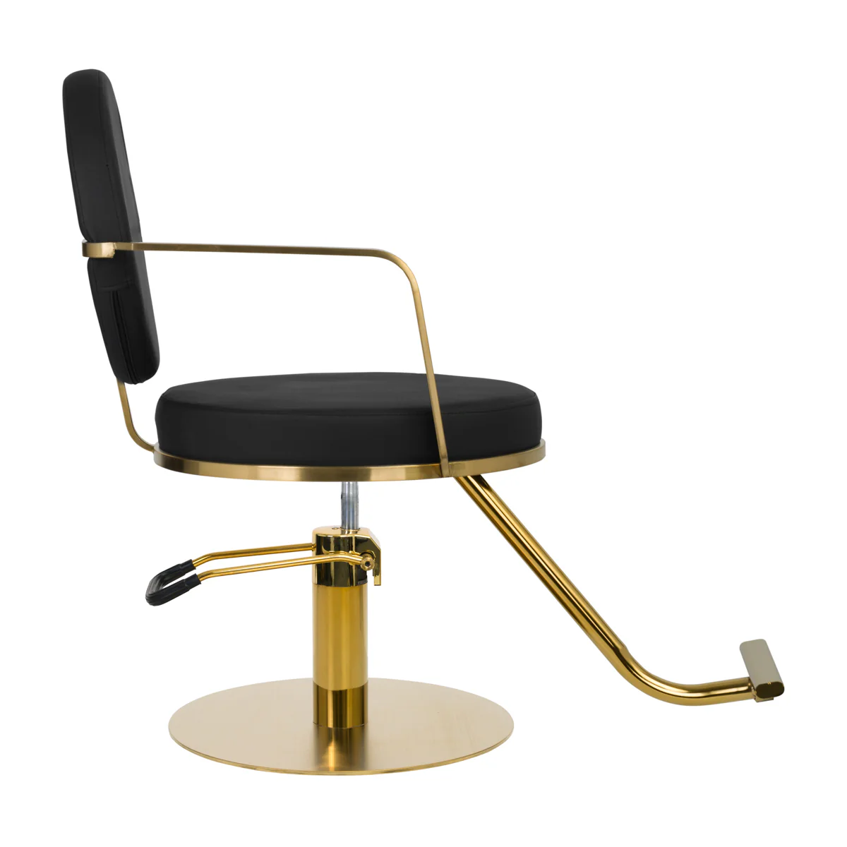 Gabbiano Hairdressing Chair Arras Black Gold - Image 2