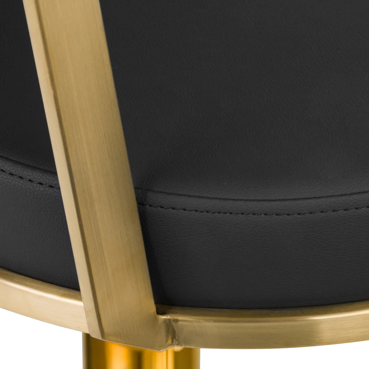 Gabbiano Hairdressing Chair Arras Black Gold - Image 3