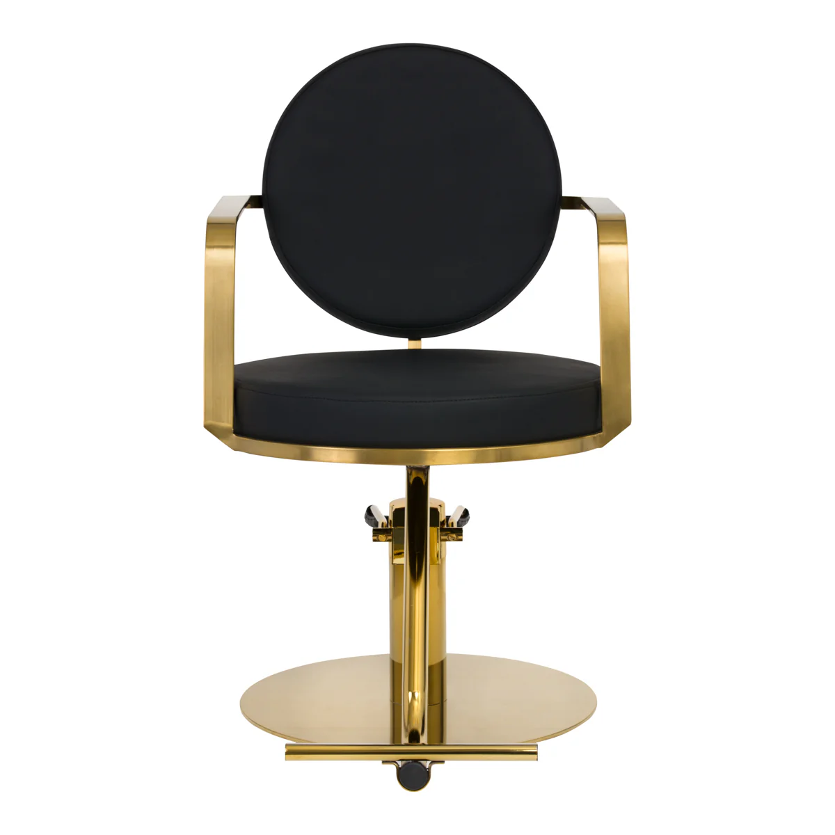 Gabbiano Hairdressing Chair Arras Black Gold - Image 6