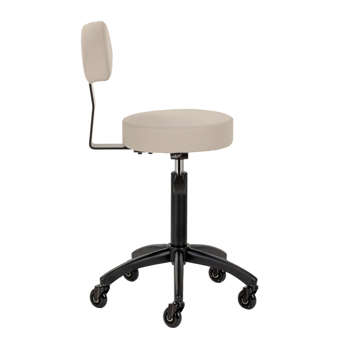 Gabbiano Hairdressing Chair D026 Grey Beige - Image 4
