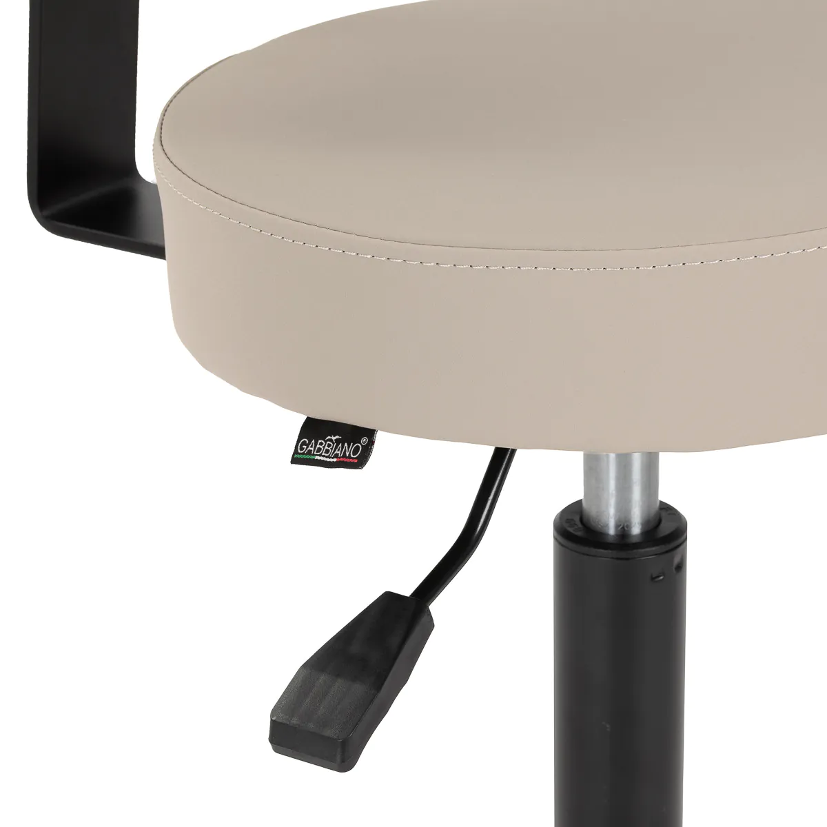 Gabbiano Hairdressing Chair D026 Grey Beige - Image 7