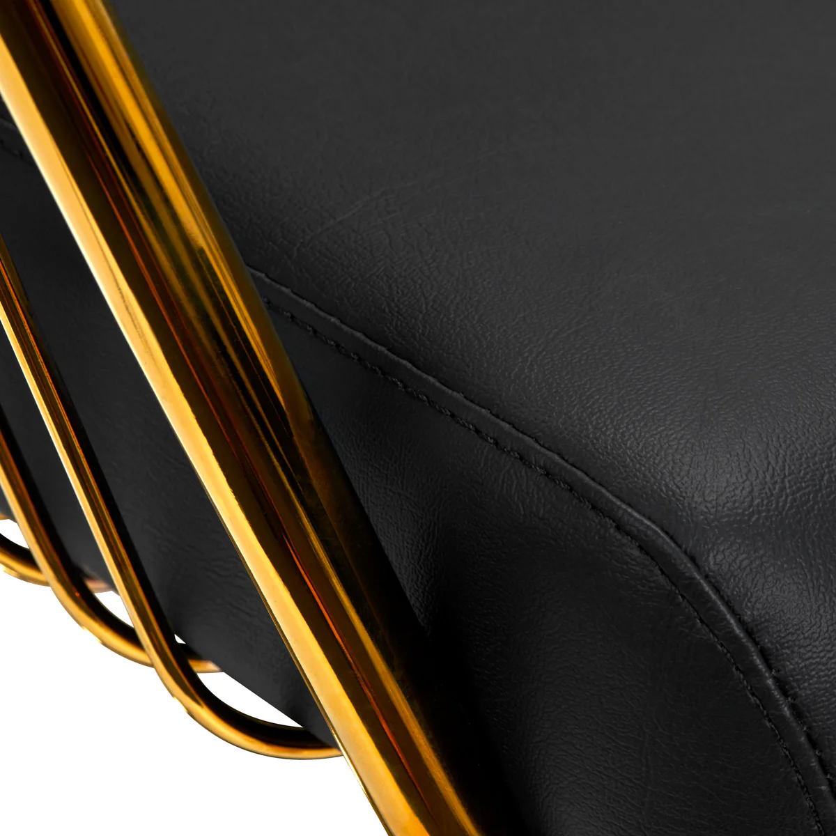 Gabbiano hairdressing chair Lille-M gold black - Image 5