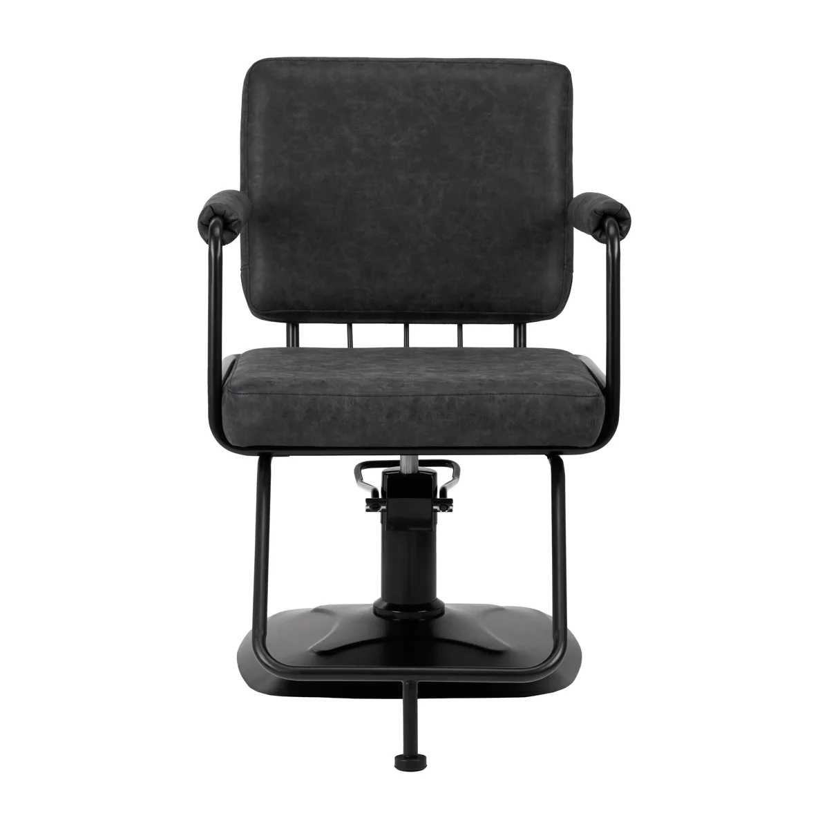 Gabbiano Katania Loft Old Leather Hairdressing Chair Black - Image 3