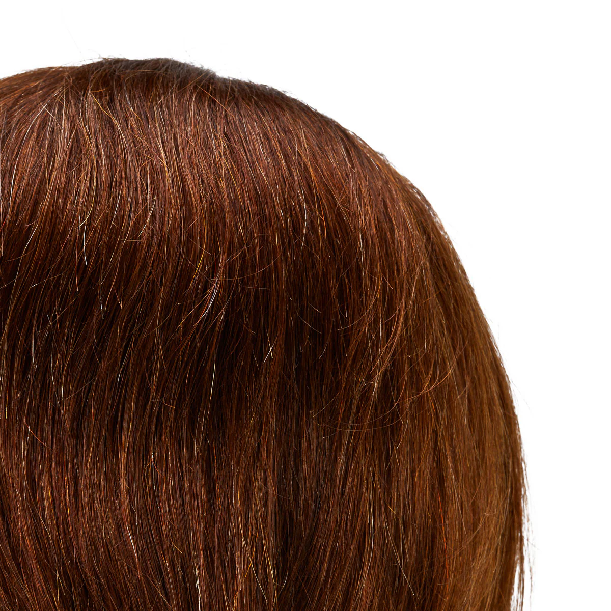 Gabbiano WZ4 Training Head With Beard, Natural Hair, Colour 4#, Length 8"+6" - Image 2
