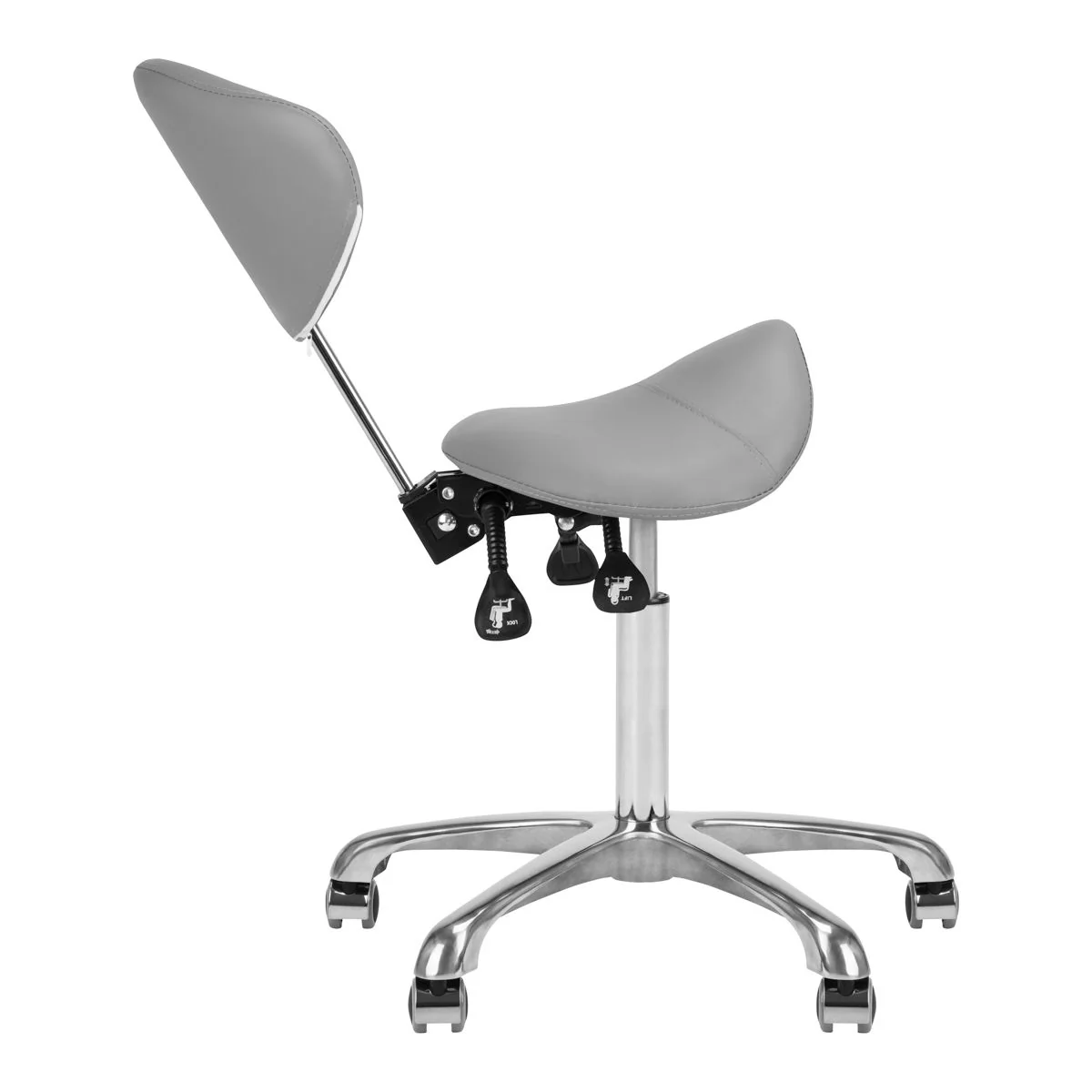 Giovanni Cosmetic Stool 1004 Grey - Image 6