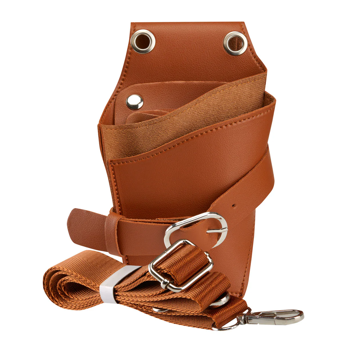 ACTIVESHOP HOLSTER BELT FOR HAIR SCISSORS T11 BROWN - Image 4