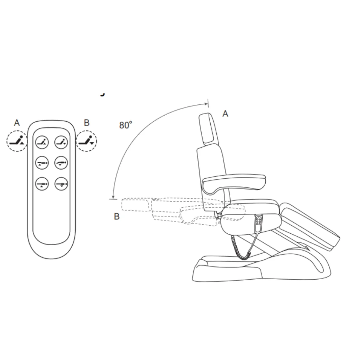 Manufakturo Grace Electric Beauty Bed - 3 Motors Deep Ash - Image 13