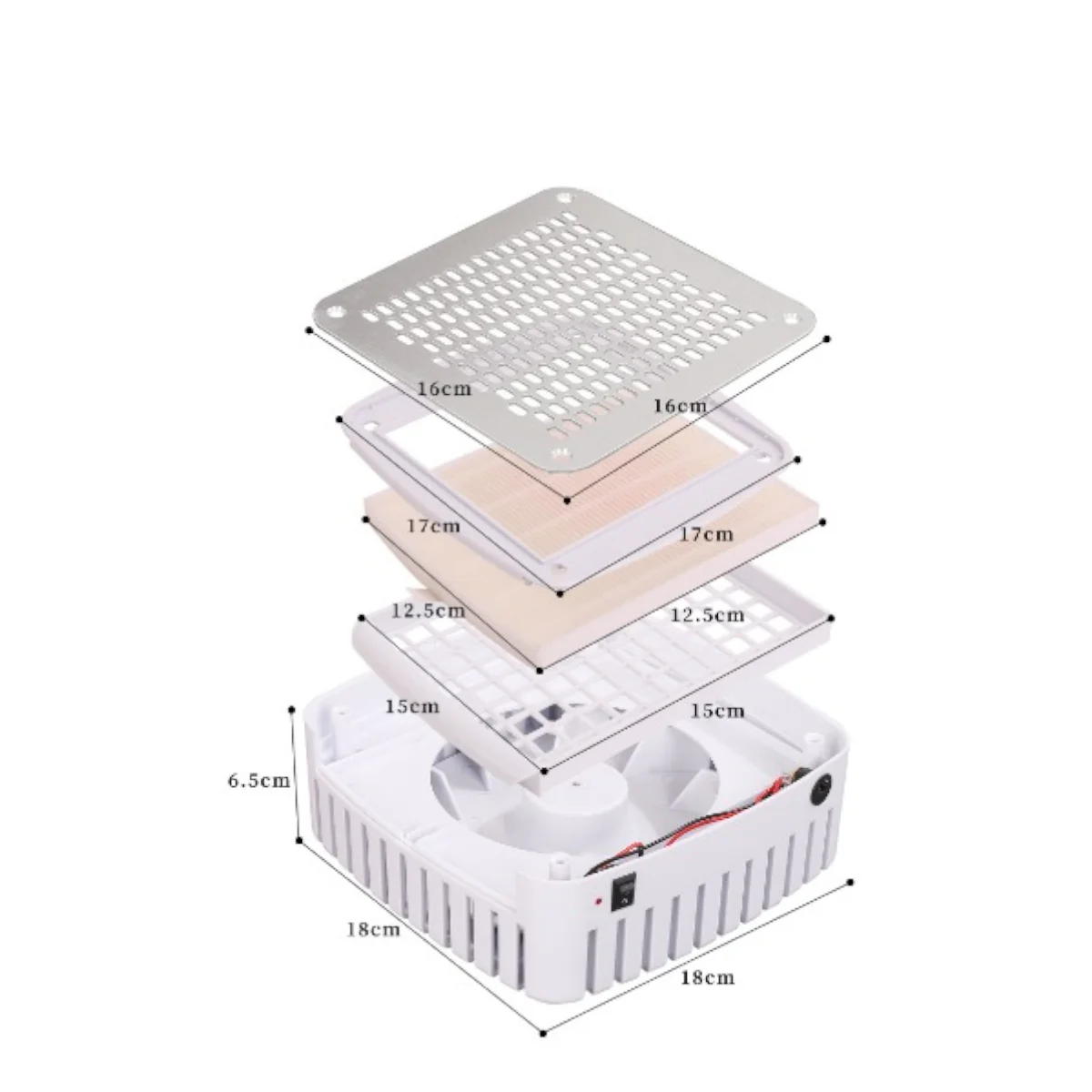 Manufakturo Manicure Glam Station Set  - Table with Absorber & Two Chairs Bare Blush - Image 4