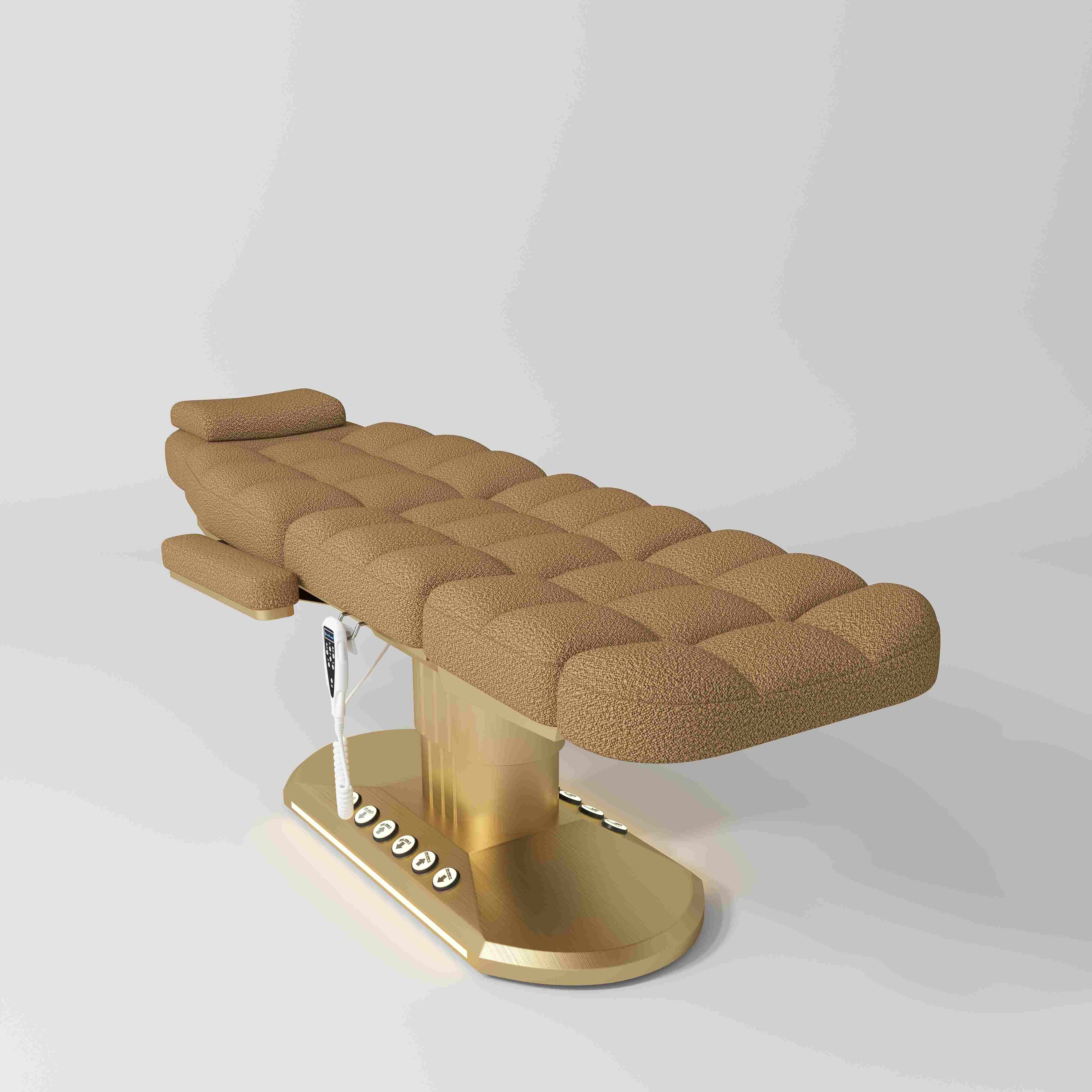 Manufakturo Orielle ver.A Luxury Electric Beauty Bed - Hand & Foot Controls Brown - Image 2