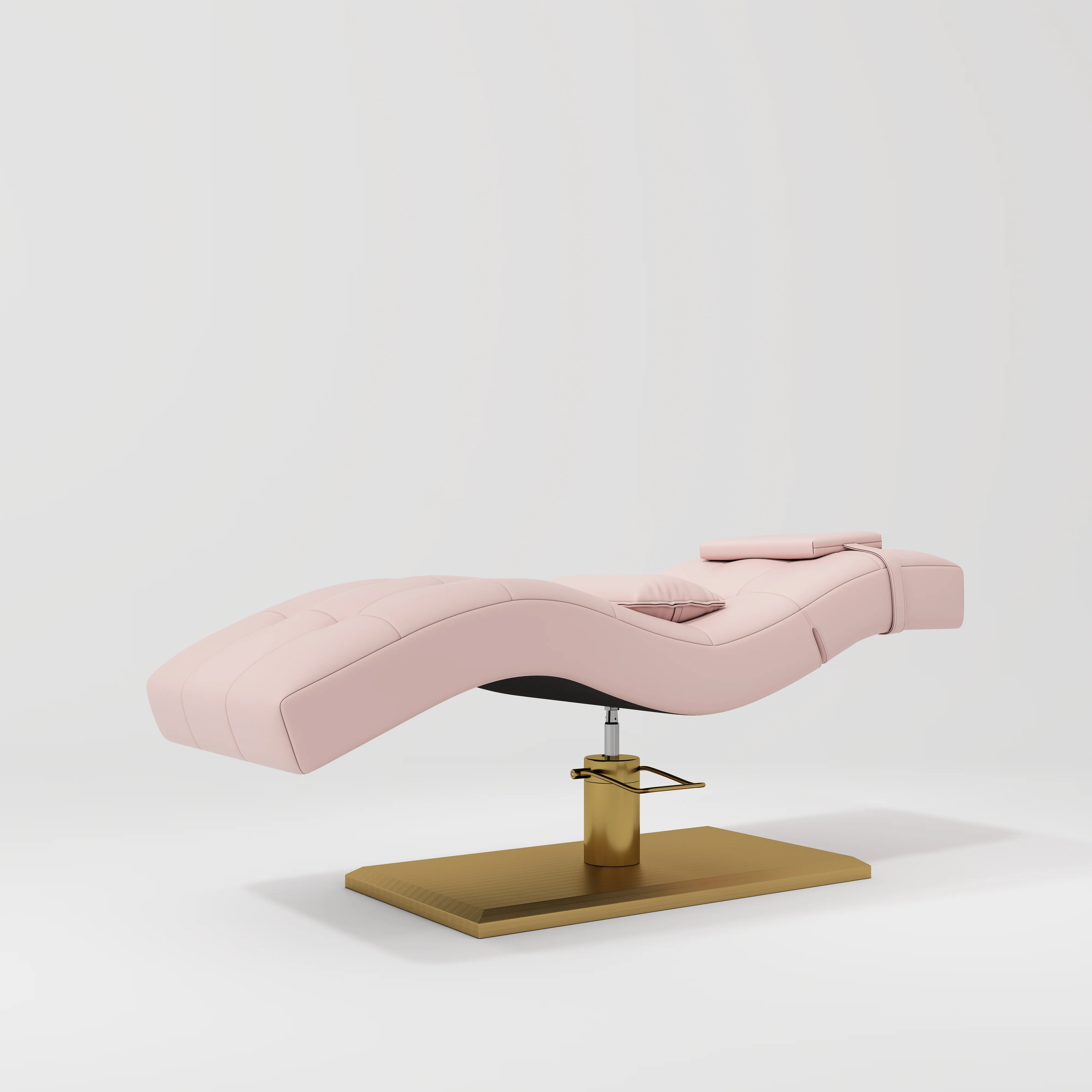 Manufakturo Prestige Hydraulic Eyelash Bed – Adjustable Headrest & High-Density Sponge Bare Blush - Image 3