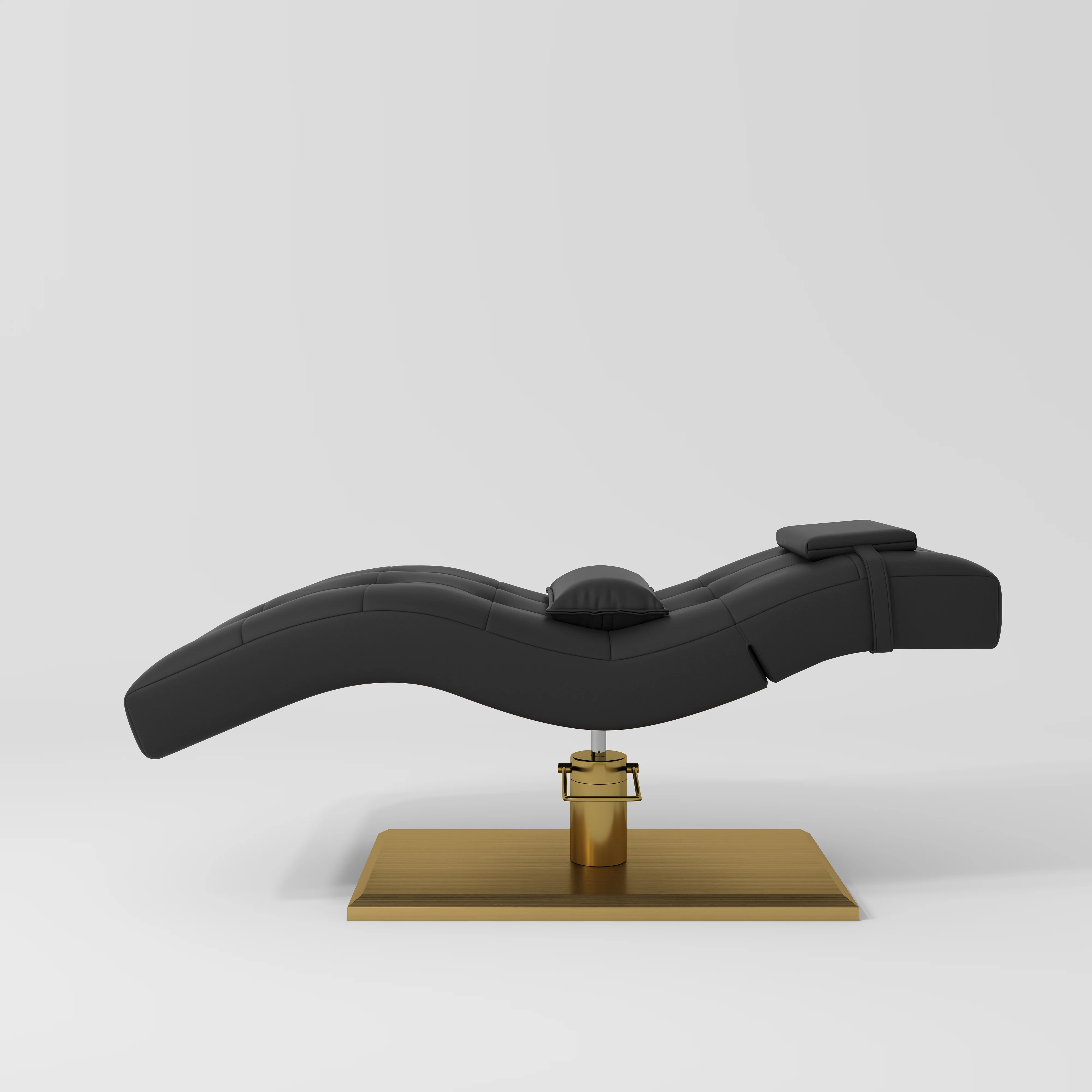 Manufakturo Prestige Hydraulic Eyelash Bed – Adjustable Headrest & High-Density Sponge Black - Image 2