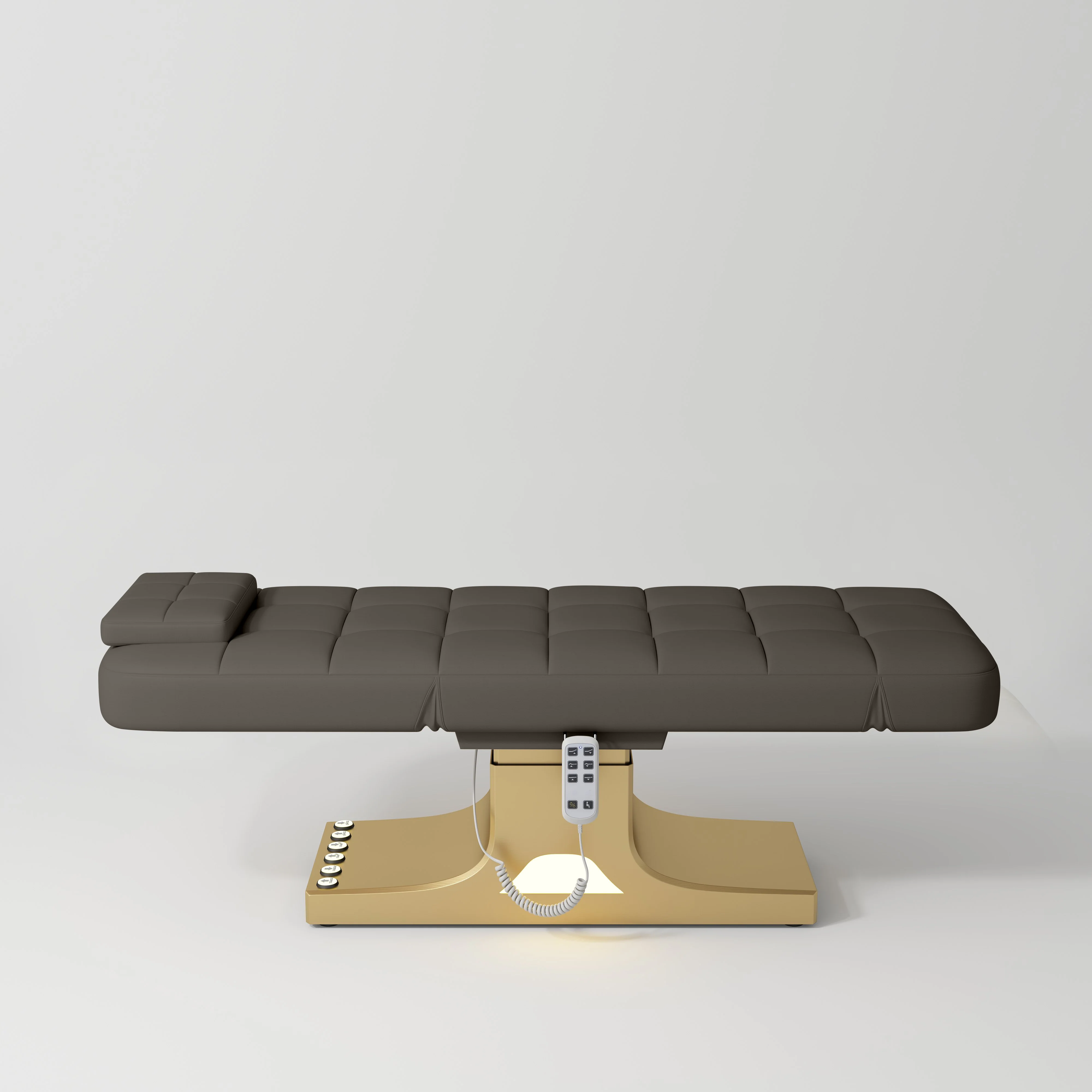 Manufakturo Saphir version A Cocoa Mocha – 4-Piece Beauty Studio Set: Luxury Bed, Chair, Lamp & Trolley - Image 3