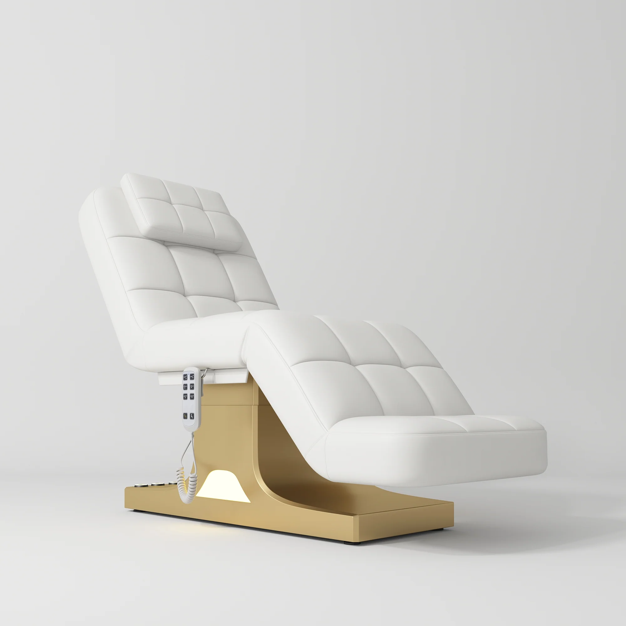 Manufakturo Saphir version A Luxury Electric Lash Beauty Bed - Hand & Foot Controls White