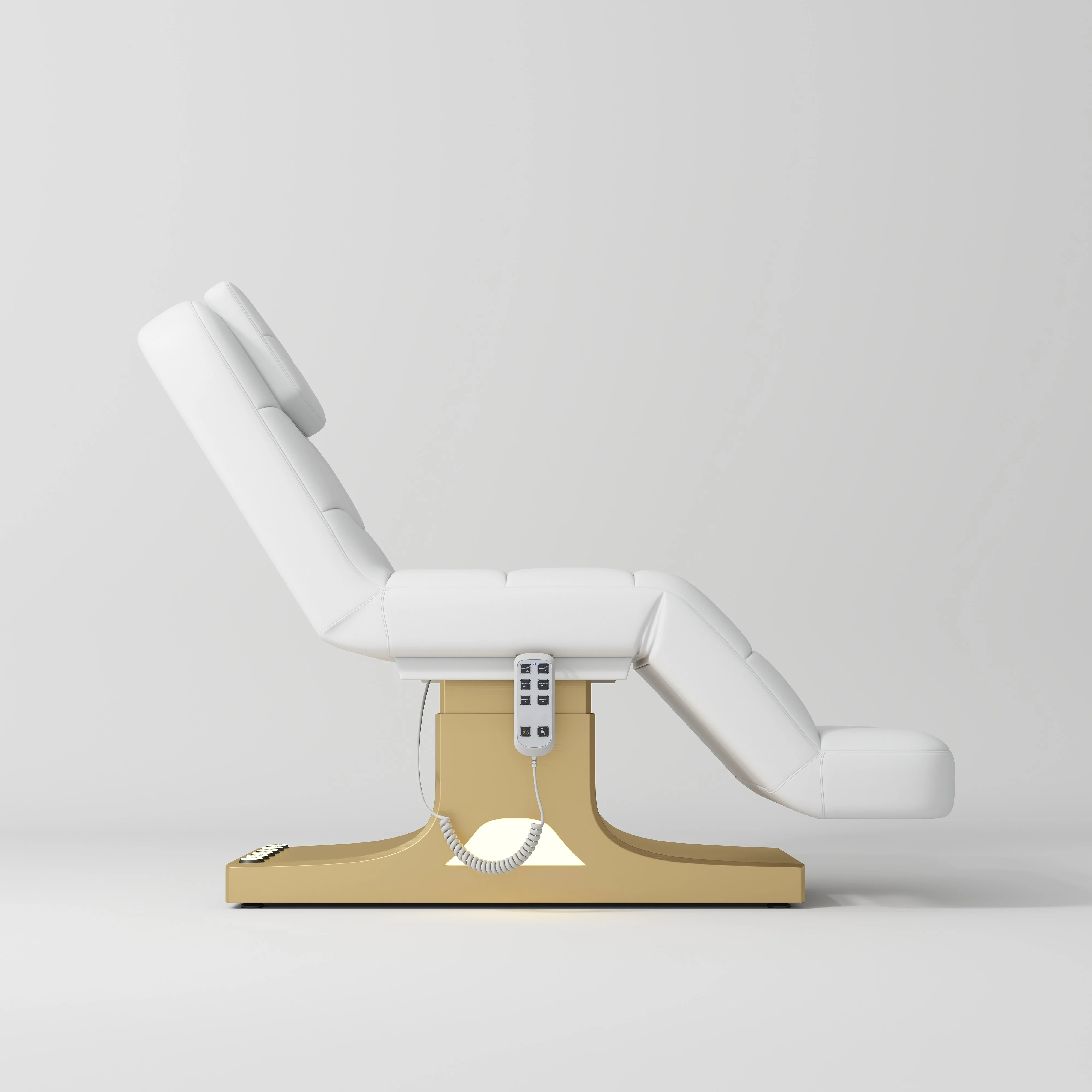 Manufakturo Saphir version A Luxury Electric Lash Beauty Bed - Hand & Foot Controls White - Image 2