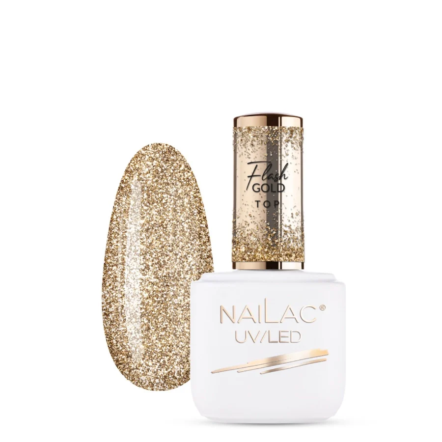 NaiLac Hybrid UV/LED Top Flash Gold