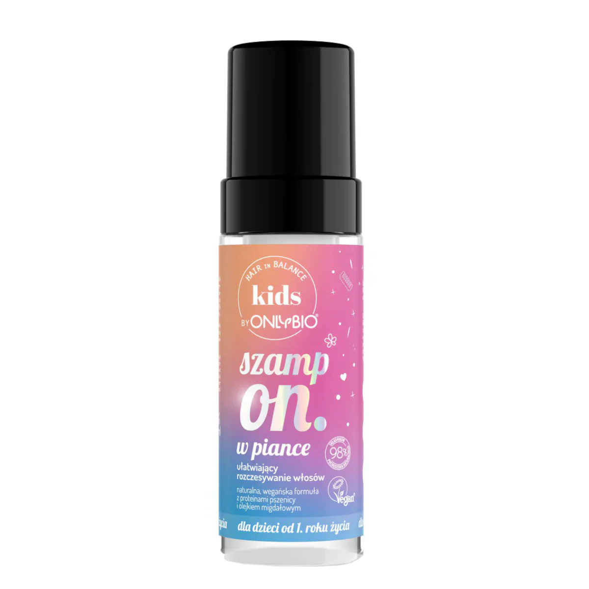 OnlyBio Hair Balance Kids Foam Shampoo for Easy Combing
