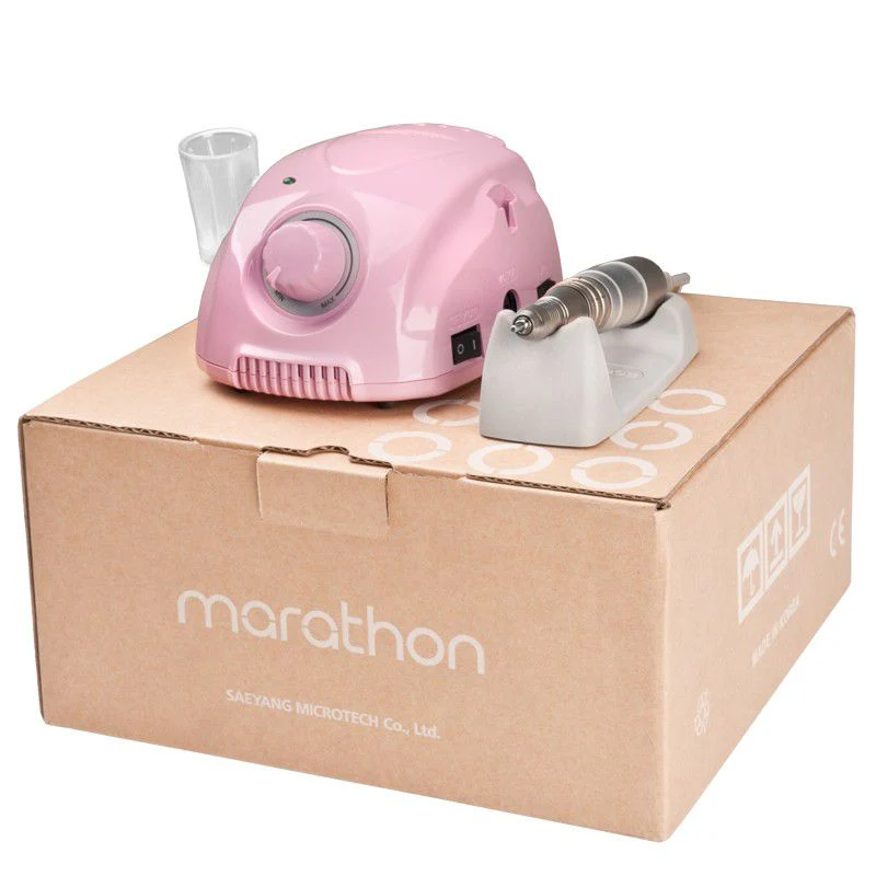 Saeyang Marathon 3 Champion Nail Drill Machine Pink + H200 - Image 3