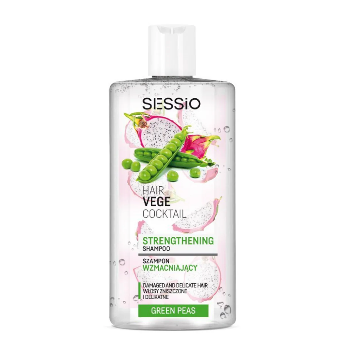 Sessio Hair Vege Cocktail Strengthening Shampoo Green Peas
