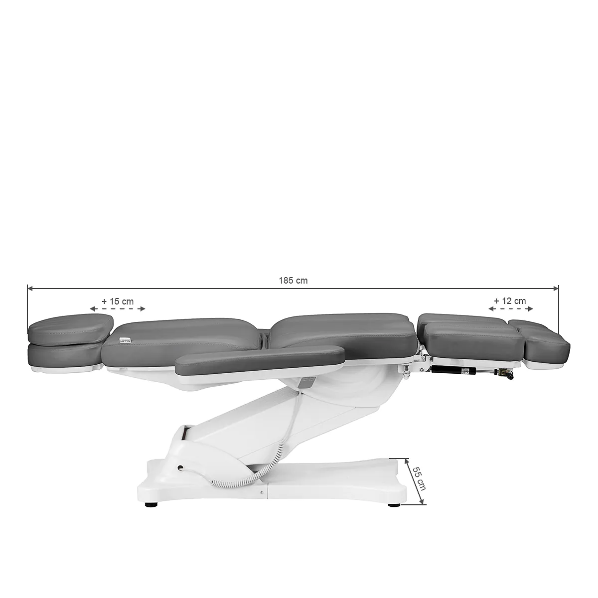 Sillon Classic Electric Salon Chair 3 Motors With Pedi Cradle Grey - Image 17