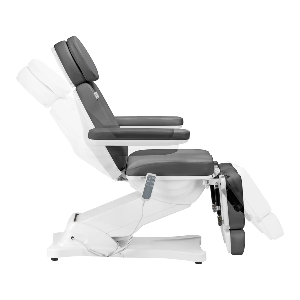 Sillon Classic Electric Salon Chair 3 Motors With Pedi Cradle Grey - Image 5