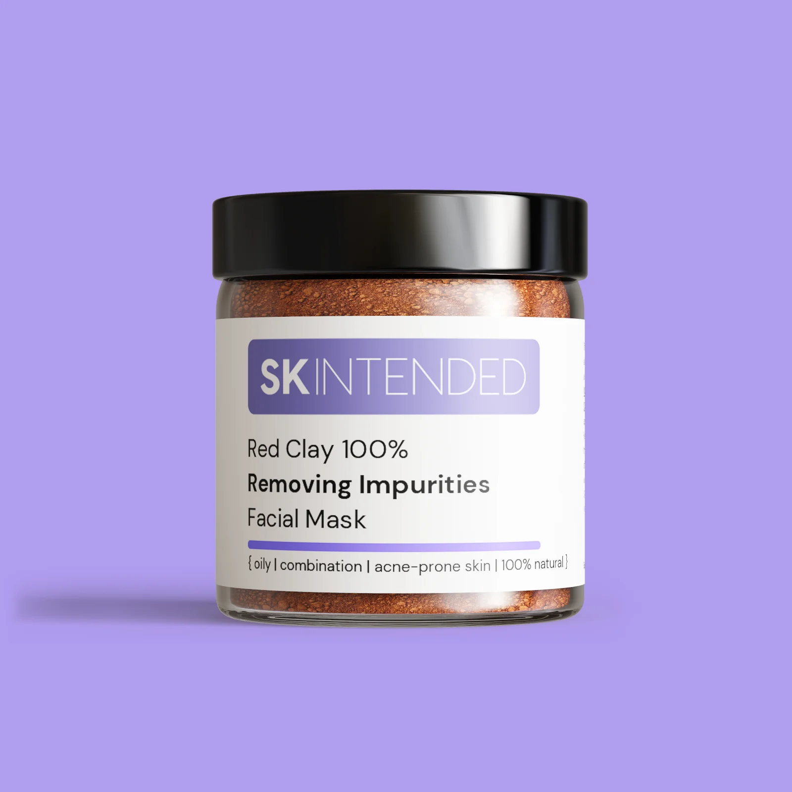 Skintended Red Clay 100% Removing Impurities Facial Mask