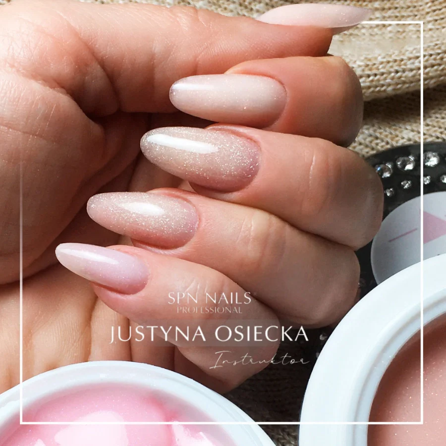 SPN Nails Acryl-O!-Gel Acrylic Gel Sparkling Nude - Image 2