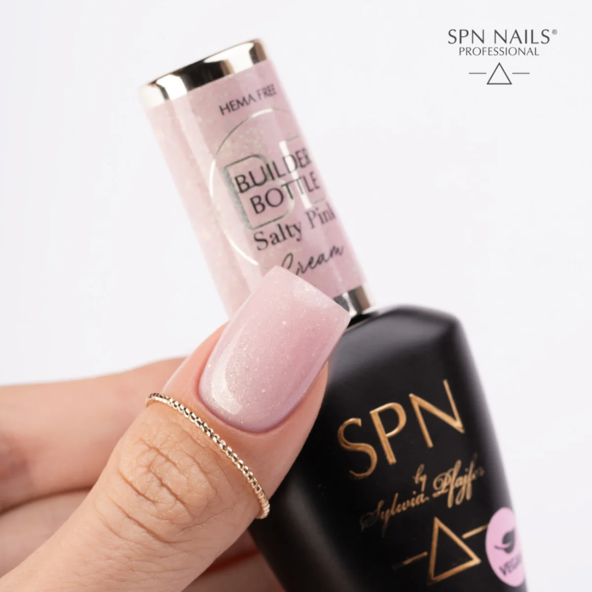 SPN Nails Builder Bottle Cream Salty Pink - Image 6