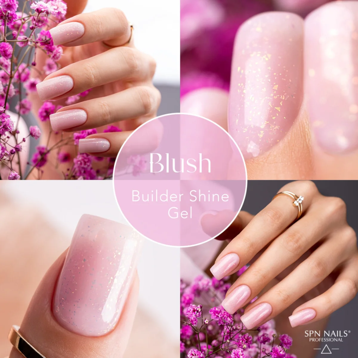 SPN Nails Builder Shine Gel Blush - Image 5