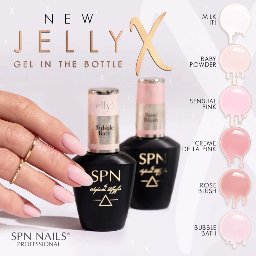 SPN Nails Jellyx UV/LED Gel Nail Polish Milk It! - Image 4