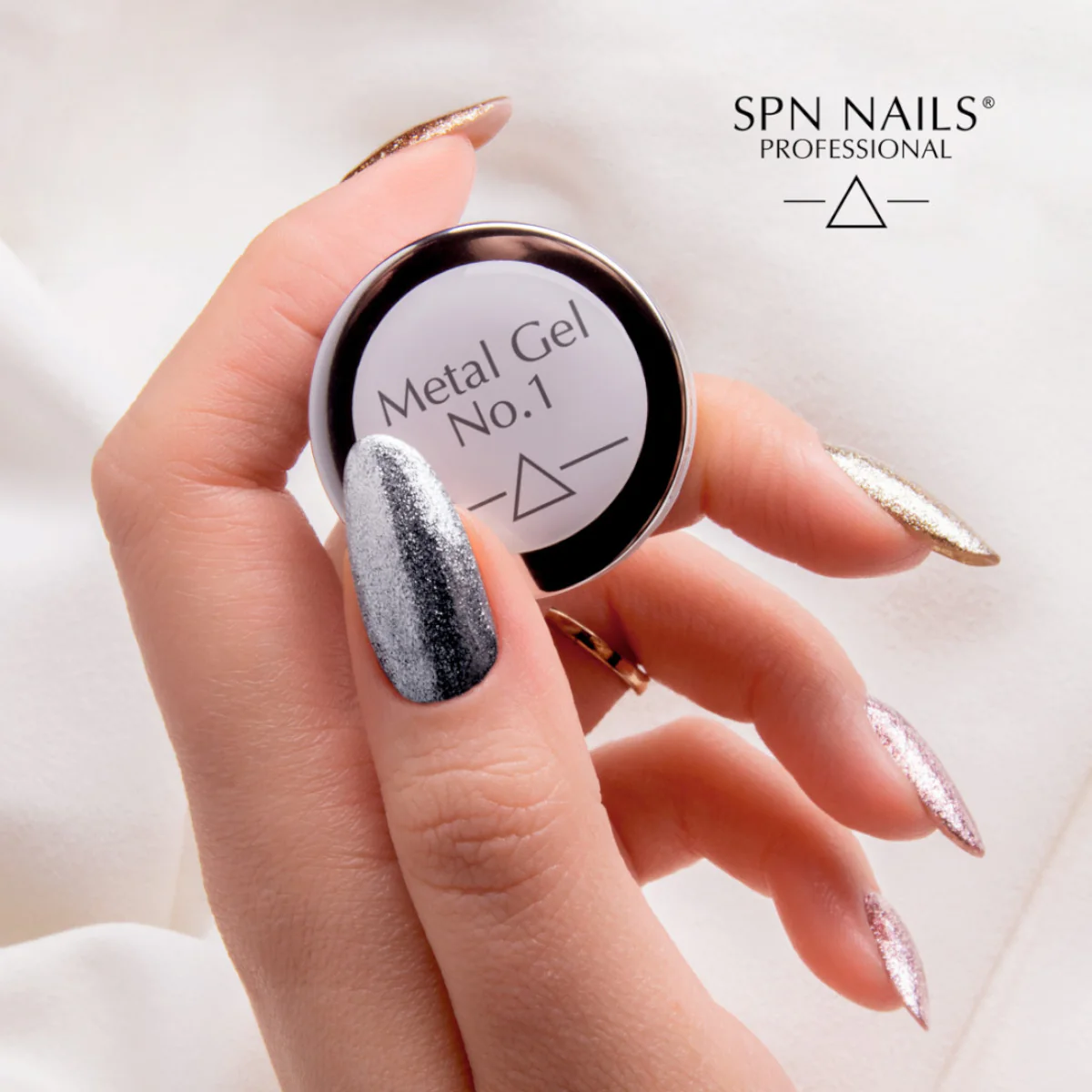 SPN Nails Metal Gel No.1 Silver - Image 2