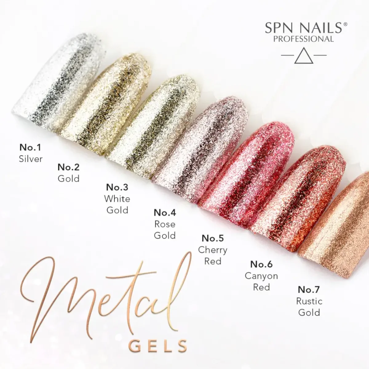 SPN Nails Metal Gel No.6 Canyon Red - Image 4
