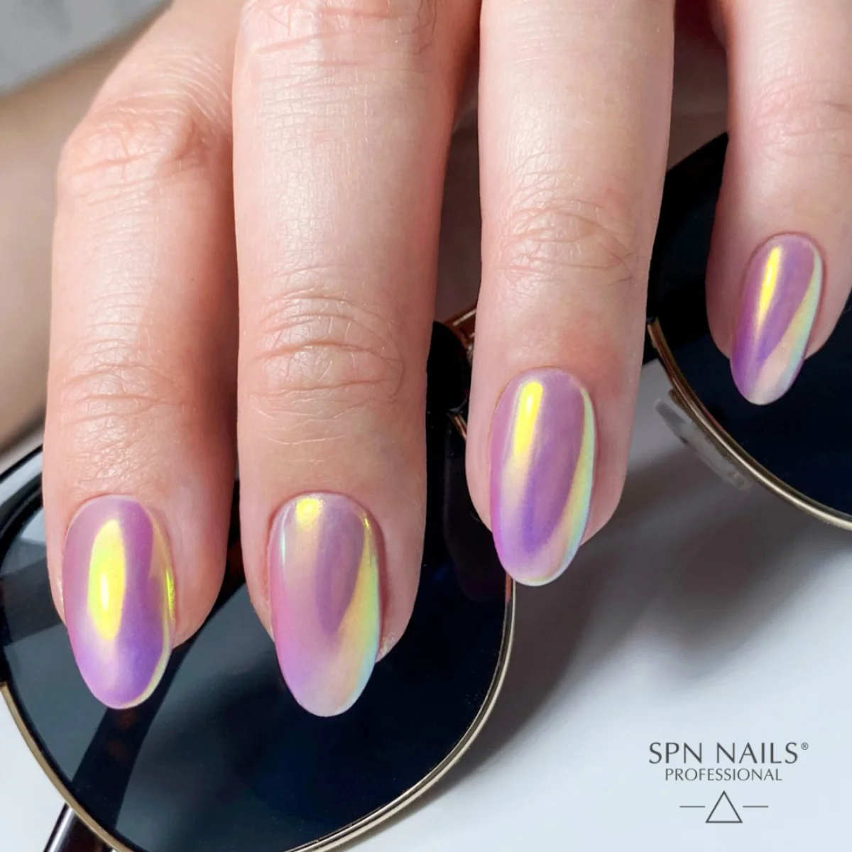 SPN Nails Nail Liquid Chrome Golden Hour Nail Dust - Image 4