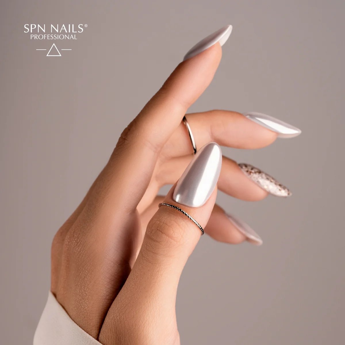 SPN Nails Nail Liquid Chrome Pearl Nail Dust - Image 2
