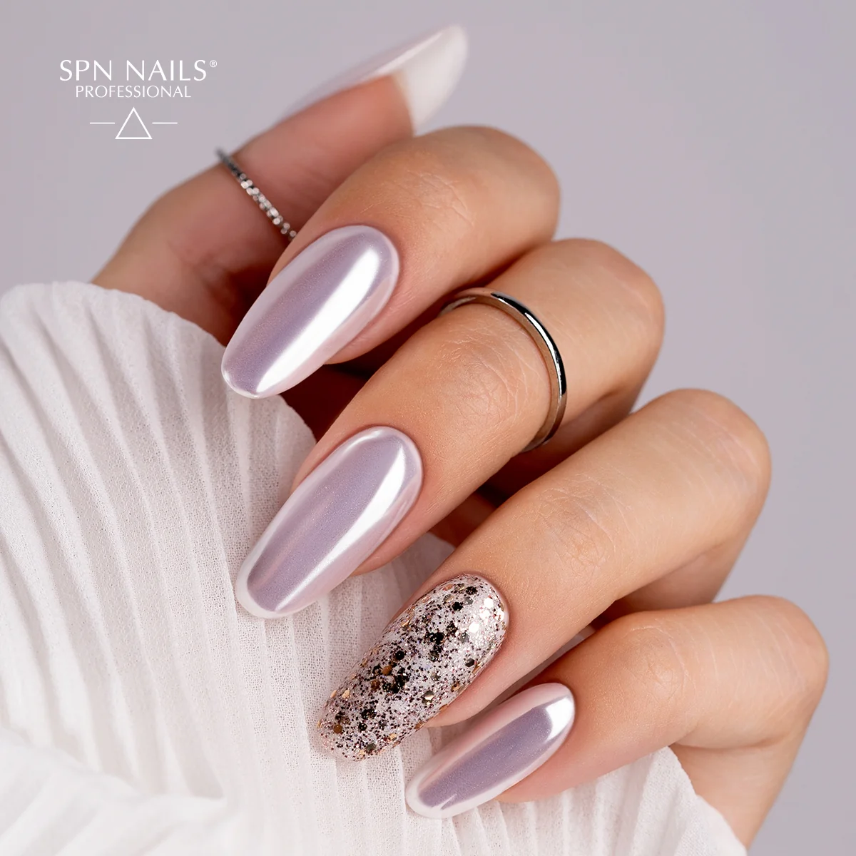 SPN Nails Nail Liquid Chrome Pearl Nail Dust - Image 4