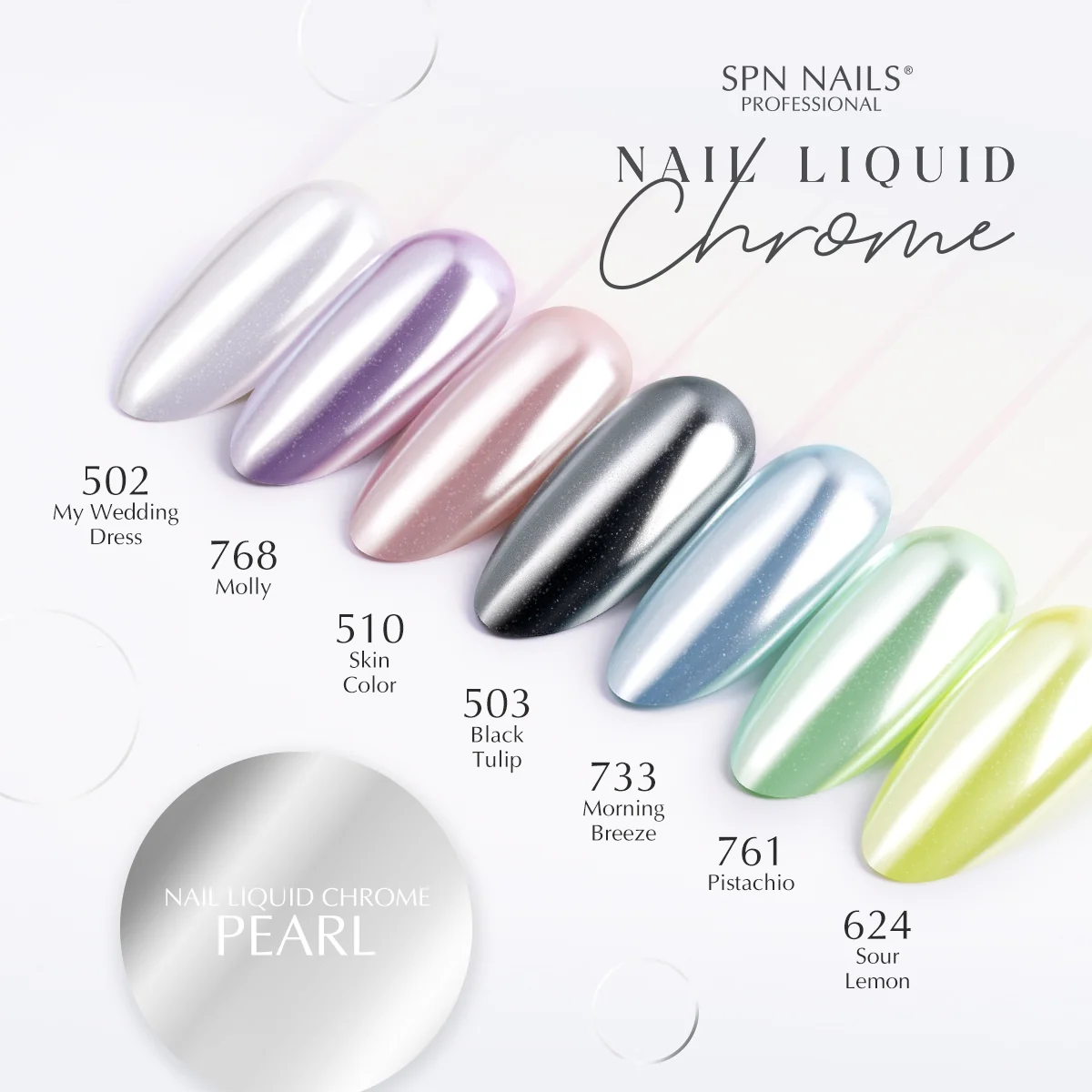 SPN Nails Nail Liquid Chrome Pearl Nail Dust - Image 5