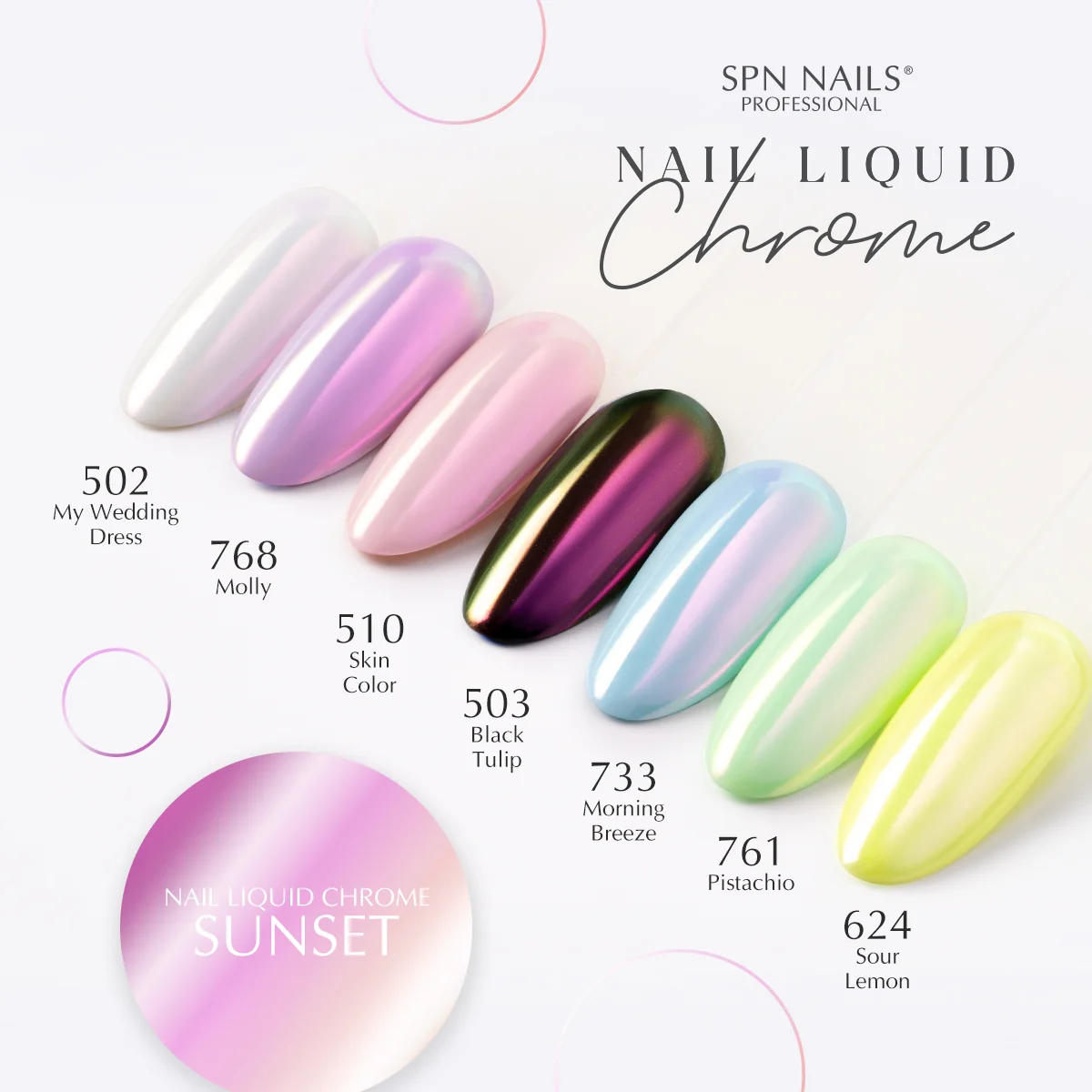 SPN Nails Nail Liquid Chrome Sunset Nail Dust - Image 5