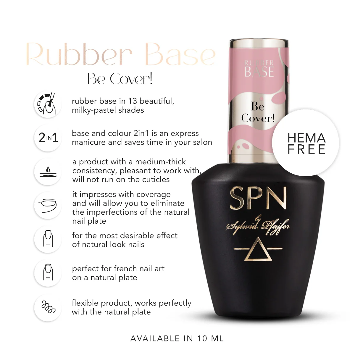SPN Nails Rubber Base COLOR & GO! Be Cover! - Image 3
