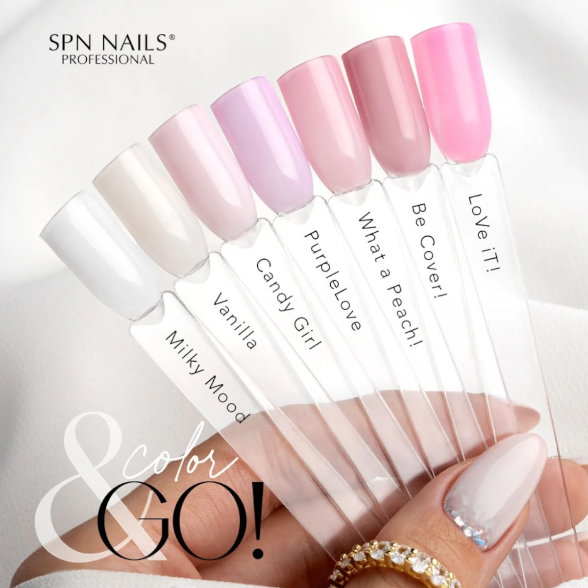 SPN Nails Rubber Base COLOR & GO! LoVe iT! - Image 4